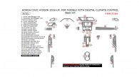 Honda Civic 4 Door 2016, 2017, For Models With Digital Climate Control, Basic Interior Kit, 36 Pcs.