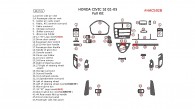 Honda Civic Si 2002, 2003, 2004, 2005, Full Interior Kit, 46 Pcs.,