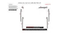 Honda CR-V 2017-2025, Over OEM Interior Trim Kit, 13 Pcs.
