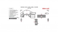 Honda Civic 1992, 1993, 1994, 1995, Full Interior Kit, 4 Door, 13 Pcs.