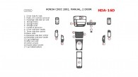 Honda Civic 2002, Interior Dash Kit, Manual, 2 Door, 17 Pcs.