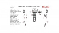 Honda Civic 2003, 2004, 2005, Interior Dash Kit, 4 Door, Automatic, 19 Pcs.