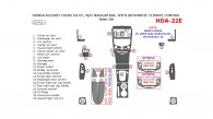 Honda Accord 2003, 2004, 2005, 2006, 2007, Coupe, Basic Interior Kit, Without Navigation, With Automatic Climate Control 23 Pcs.