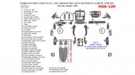 Honda Accord 2003, 2004, 2005, 2006, 2007, Coupe, Full Interior Kit, Without Navigation, With Automatic Climate Control, 44 Pcs., Match OEM