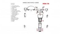 Honda Civic 1996, 1997, 1998, Interior Kit, 4 Door, 21 Pcs.