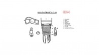 Hyundai Tiburon 1997, 1998, 1999, Full Interior Kit, 10 Pcs.