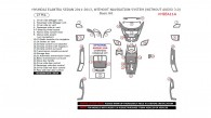 Hyundai Elantra 2011, 2012, 2013, Sedan, Without Navigation System (Without Audio 3.0), Basic Interior Kit, 27 Pcs.