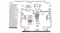 Hyundai Elantra 2013, Coupe, With Navigation System, Full Interior Kit, 46 Pcs.