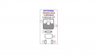 Hyundai Elantra GT 2013, 2014, 2015, 2016, 2017, Optional Overhead Console Interior Kit, 8 Pcs.