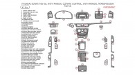 Hyundai Sonata 2006, 2007, 2008, With Manual Climate Control, With Manual Transmission, Full Interior Kit, 47 Pcs.