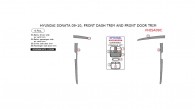 Hyundai Sonata 2009-2010, Interior Dash Kit, Front Dash Trim And Front Door Trim, 4 Pcs.
