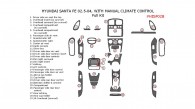 Hyundai Santa Fe 2002.5, 2003, 2004, Full Interior Kit, With Manual Climate Control, 30 Pcs.