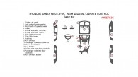 Hyundai Santa Fe 2002.5, 2003, 2004, Basic Interior Kit, With Digital Climate Control, 16 Pcs.