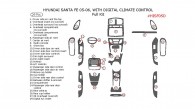 Hyundai Santa Fe 2005-2006, Full Interior Kit, With Digital Climate Control, 29 Pcs.