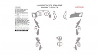 Hyundai Tucson 2014-2015, Addition To Main Interior Kit, 23 Pcs.