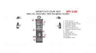 Infiniti G35 2003, Coupe, Basic Interior Kit, Automatic, With Navigation System, 14 Pcs.