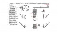 Infiniti G35 2005-2006, Interior Dash Kit, Sedan, W/o Navigation System, With Manual Transmission, 31 Pcs.