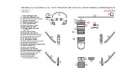 Infiniti G35 2005-2006, Interior Dash Kit, Sedan, With Navigation System, With Manual Transmission, 34 Pcs.