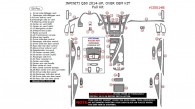 Infiniti Q50 2014, 2015, 2016, 2017, Over OEM Kit, Full Interior Kit, 50 Pcs.