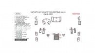 Infiniti G37 2008-2009, Coupe/Convertible, Match OEM Interior Kit, 24 Pcs.