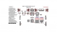 Jeep Commander 2006-2007, Non Match OEM, Basic Interior Kit, 82 Pcs.
