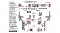 Jeep Commander 2006-2007, Match OEM, Full Interior Kit, 127 Pcs., Match OEM