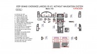 Jeep Grand Cherokee 2005, 2006, 2007, Laredo Without Navigation System, Basic Interior Kit, 34 Pcs.