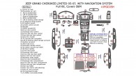 Jeep Grand Cherokee 2005, 2006, 2007, Limited With Navigation System, Full Interior Kit, Covers OEM, 60 Pcs.