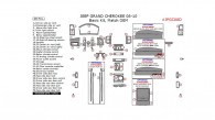 Jeep Grand Cherokee 2008, 2009, 2010, Basic Interior Kit, 48 Pcs., Match OEM