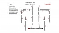 Kia Borrego 2009, Addition To Main Interior Kit, 18 Pcs.