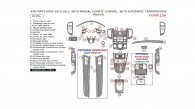 Kia Forte Koup 2010, 2011, 2012, 2013, Interior Dash Kit, With Manual Climate Control, Interior Dash Kit, With Automatic Transmission, 42 Pcs.