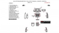 Kia Magentis/Optima 2007-2008, With Manual Climate Control, Basic Interior Kit, 28 Pcs.