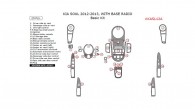 Kia Soul 2012-2013, With Base Radio, Basic Interior Kit, 29 Pcs.