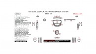 Kia Soul 2014, 2015, 2016, 2017, 2018, With Navigation System, Basic Interior Kit, 30 Pcs.