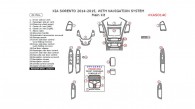 Kia Sorento 2014-2015, With Navigation System, Main Interior Kit, 21 Pcs.