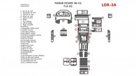 Land Rover Range Rover 1996, 1997, 1998, 1999, 2000, 2001, 2002, Full Interior Kit, 33 Pcs.
