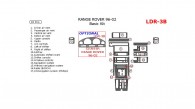 Land Rover Range Rover 1996, 1997, 1998, 1999, 2000, 2001, 2002, Basic Interior Kit, 18 Pcs.