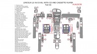 Lincoln LS V6 2003, 2004, 2005, 2006, Full Interior Kit, With CD & Cassette Player, 47 Pcs.