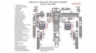 Lincoln LS V8 2003, 2004, 2005, 2006, Full Interior Kit, w/o OEM, With 6 CD Changer, 52 Pcs.