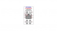 Lincoln MKS 2009, 2010, 2011, 2012, Optional Overhead Console Interior Kit, 9 Pcs.
