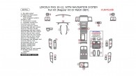 Lincoln MKS 2010, 2011, 2012, With Navigation System, Full Interior Kit (Regular Kit Or Match OEM), 30 Pcs.