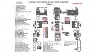 Lincoln Navigator 2005-2006, Full Interior Kit, With Sunroof, 64 Pcs.