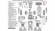 Lincoln Navigator 2007, 2008, 2009, 2010, 2011, 2012, 2013, 2014, (4x4) With Navigation System, Full Interior Kit, 52 Pcs., Match OEM