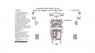 Land Rover Range Rover Sport 2006, 2007, 2008, 2009, Basic Interior Kit, 44 Pcs.