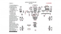 Lexus RX 2004, 2005, 2006, 2007, 2008, 2009, Full Interior Kit (Hybrid Only), 58 Pcs.