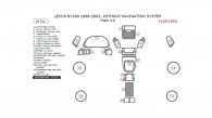 Lexus RX 1998, 1999, 2000, 2001, 2002, 2003, Without Navigation System, Main Interior Kit, 20 Pcs, Match OEM