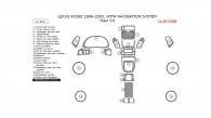 Lexus RX 1998, 1999, 2000, 2001, 2002, 2003, With Navigation System, Main Interior Kit, 21 Pcs, Match OEM