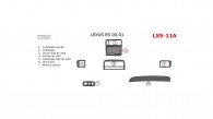 Lexus ES 2000-2001, Interior Kit, 7 Pcs., Match OEM
