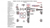 Mazda 3 2004, 2005, 2006, 2007, 2008, 2009, Without Navigation, Manual, Full Interior Kit, 62 Pcs.