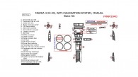 Mazda 3 2004, 2005, 2006, 2007, 2008, 2009, With Navigation, Manual, Basic Interior Kit, 37 Pcs.